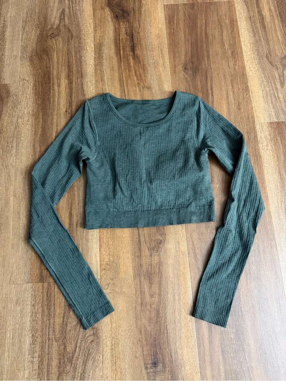 Lululemon Ebb to Street Long Sleeve Rainforest Green Size 6